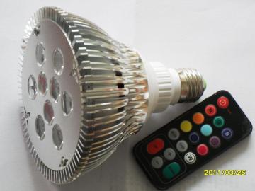 9W RGB Remote Control PAR38 LED Spotlight