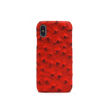 Funda para teléfono de cuero con diseño de avestruz exótica 2020 Fashion