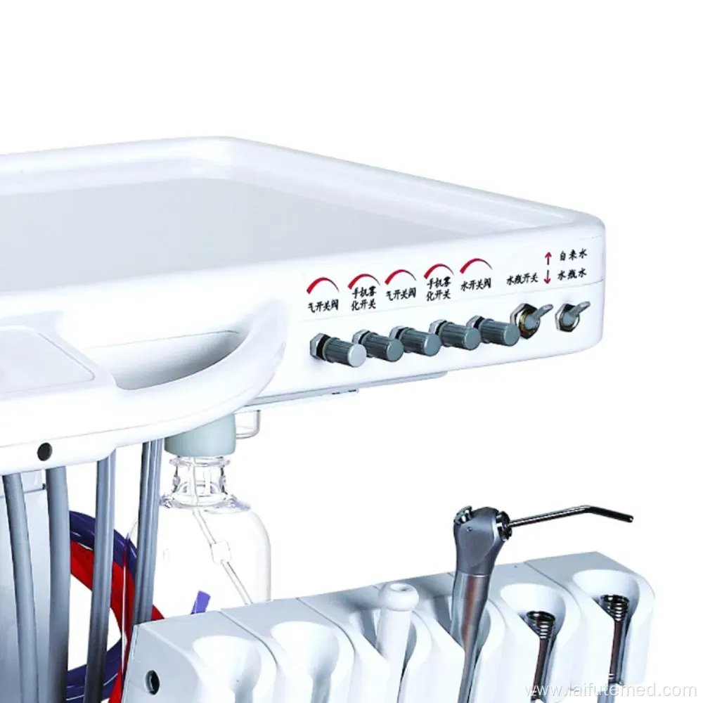 Portable Unit Dental Treatment Mobile Cart Trolley with Film Viewer