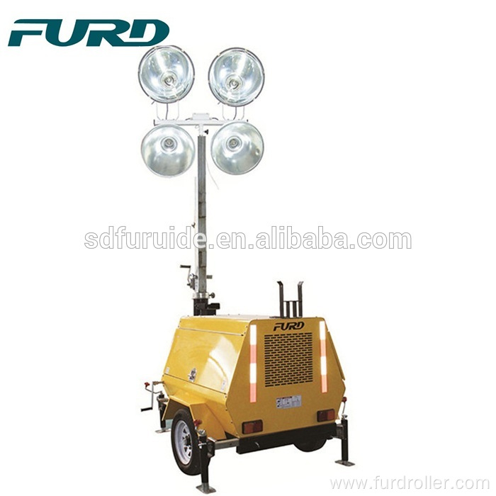 Heavy Gauge All-Steel Body Towable Lights Tower