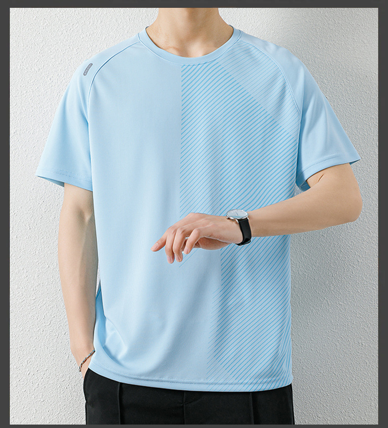 Дышащая короткая футболка из сетки большого размера Large Size Mesh Breathable Short T-shirt