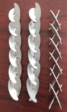 Coated stainless steel mixing element