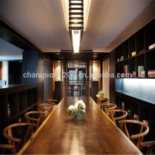 New classical solid wood table and chair set for meeting room , restaurant, cafe