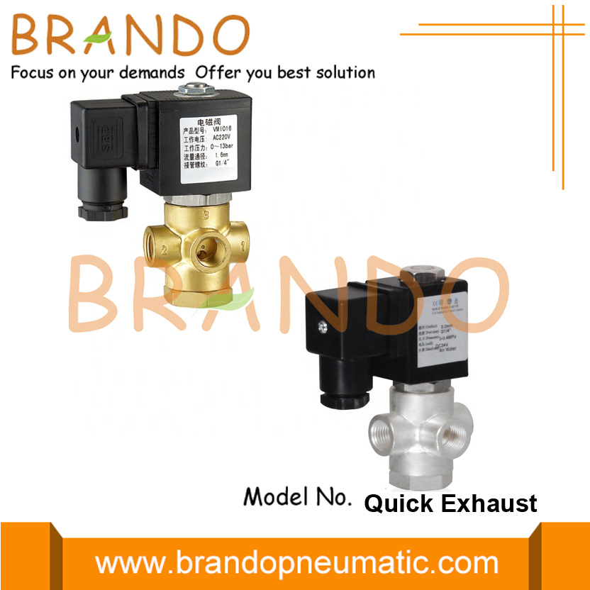 3 way quick exhaust solenoid valve