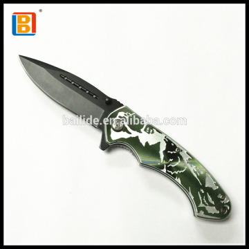 New Stainless Steel Survival Knife Folding Hunter Knife With Camouflages Handle