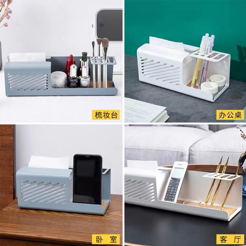 Best Selling Iron Desktop Storage Box with Felt