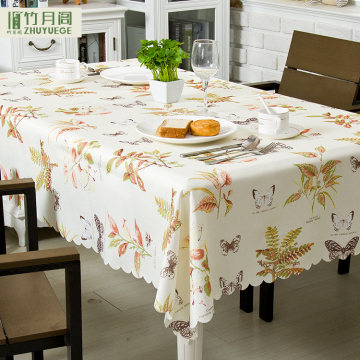 100% Polyester Dining Waterproof Butterfly Table Cover Sheet