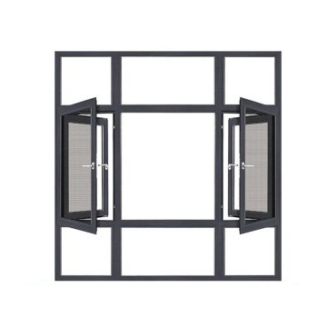 Standard Sizes of Tempered Glass Window Aluminium Casement Windows with Screens