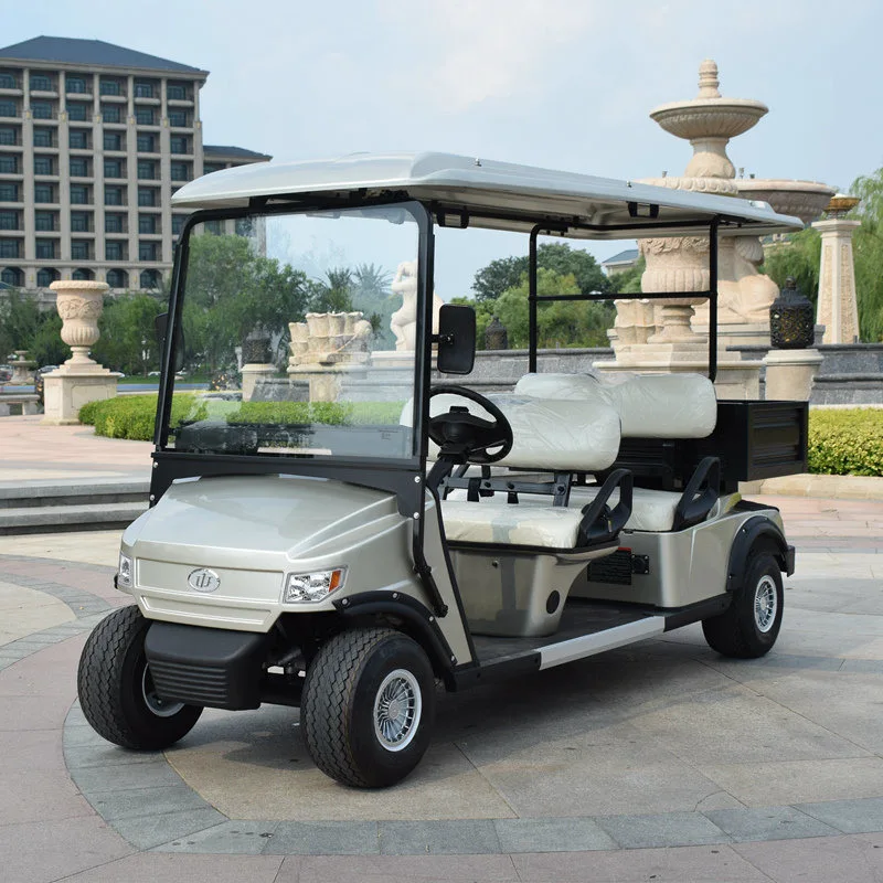 Low Speed Electric Car Golf Cart 4 Seater Electric Vehicle