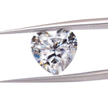 9.5×9.5mm Heart Brilliant cut Moissanite DEF VVS