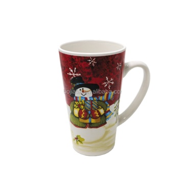 Wholesale Personalized V-Shape 16oz Ceramic Christmas Mug