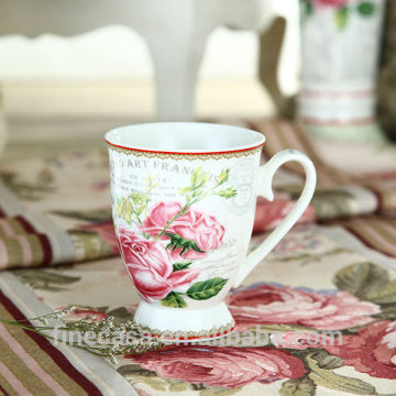 10OZ Elegant New Bone China Floral Fancy Ceramic Coffe Cups                
                                    Quality Assured
