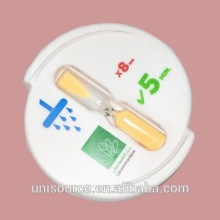 Suction sand shower timer