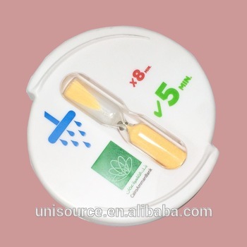 Suction sand shower timer