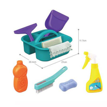 Kids' Playhouse Cart: A Durable Dollar Toys Hand Basket Clean Set for Pretend Play and Housekeeping Activities