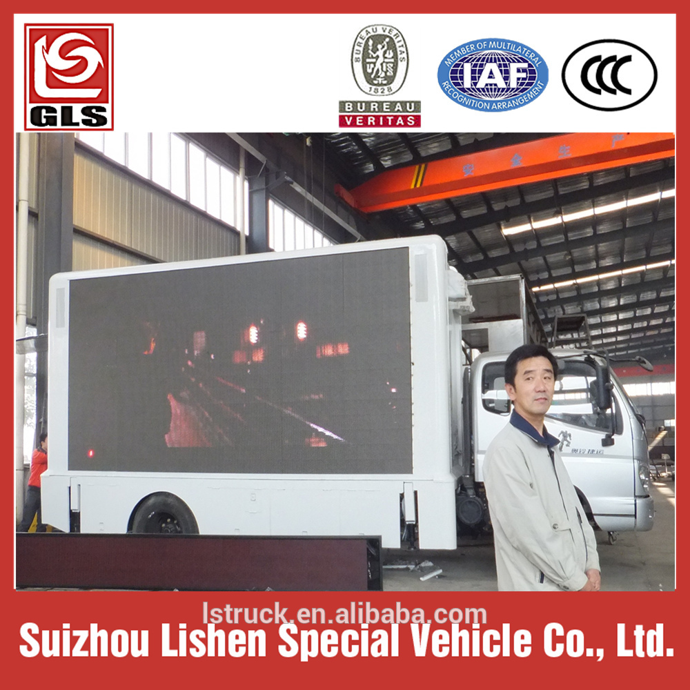 LED Advertising vehicle hydraulic lift Screen