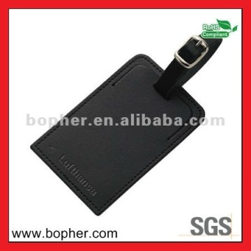 hot sale high quality faux leather luggage tags