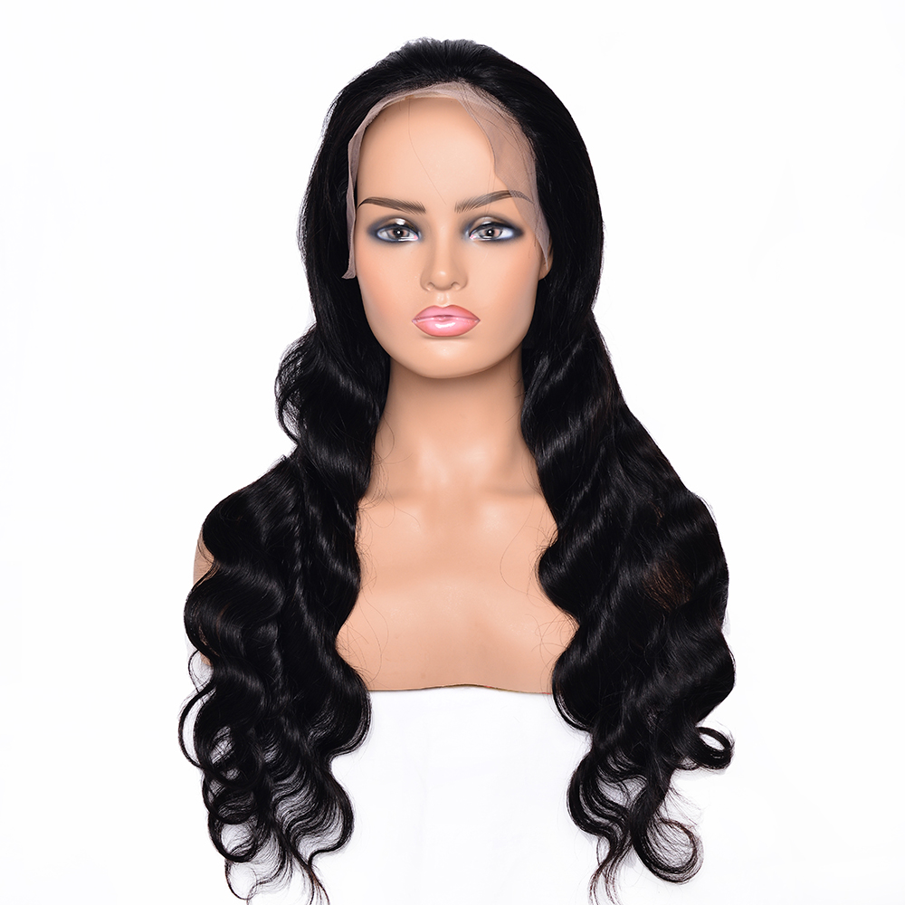 Wholesale Brazilian Human Hair Wigs For Black Women Front Lace Wig With Baby Hair, Long Style Body Wave Hair wigs