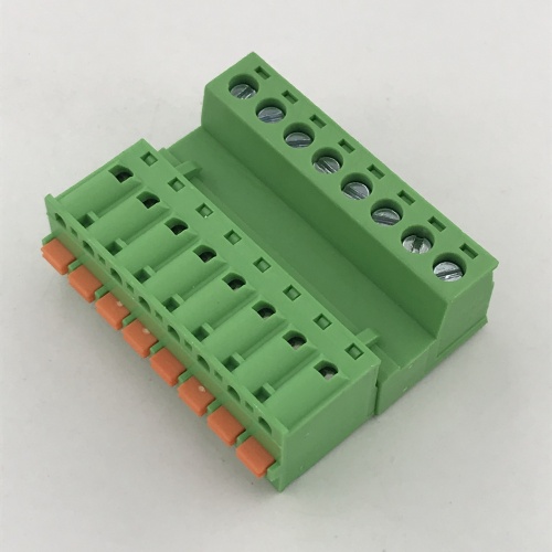 screw to spring male and female terminal block