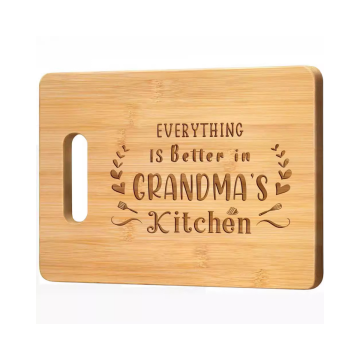 JOYWAVE Custom Bamboo Chopping Board with Lasered Pattern