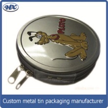 Round cd tin case