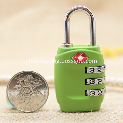 Portable Padlock Tsa Zinc Alloy Resettable Lock