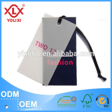 Customize China high quality clothing swing tags