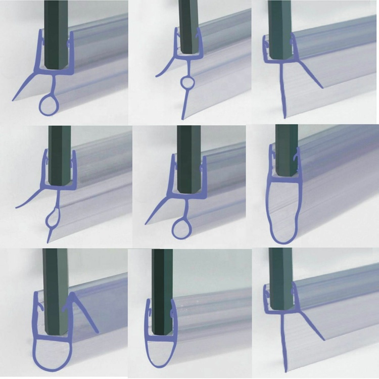 Waterproof Clear Plastic Pvc Seal Strip for Shower Glass Door