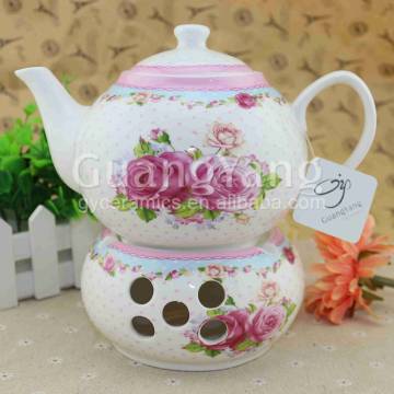 Safe Packing Porcelain Enameled Teapot Heated