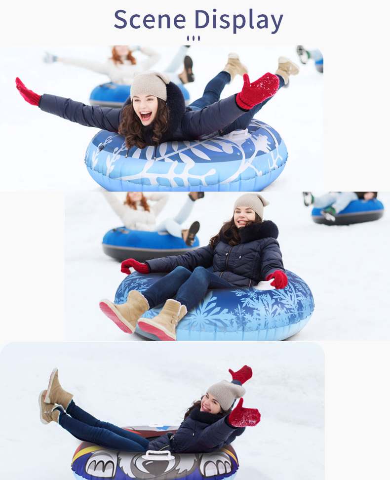 New Inflatable Snow Tube Heavy Duty Snow Sled