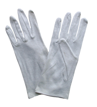 100% cotton interlock gloves.