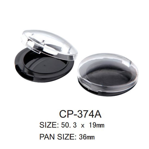 Round Platpl Plastic Cosmetic Compact Eyeshadow Packaging