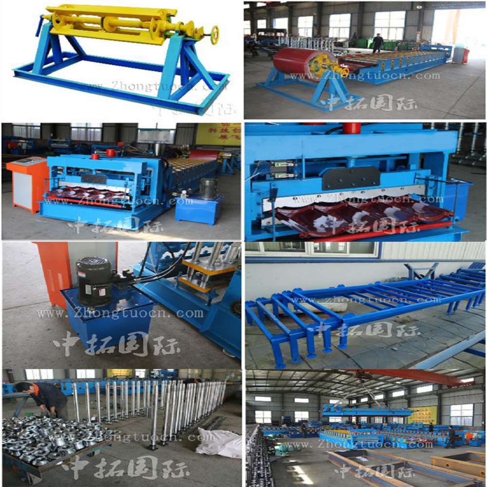 Glazed tile roll forming machine Glazed tile roll forming machine