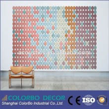 Exhibition Hall Decorative Wood Wool Acoustic Wallpapers