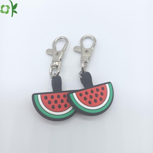 Affordable Watermelon Pet Silicone Dog Tag Lobster Buckle