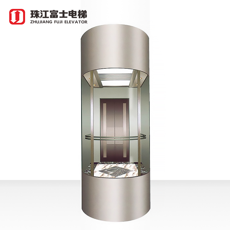 China Fuji Brand Oem VVVF Cabin Door Machine Observational Elevator Office Building elevator