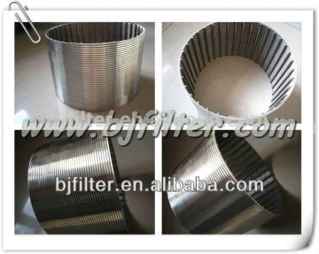 Water well drilling filter/Deep well filter/oil well screen/ mini slot johnson wedge wire welded filter