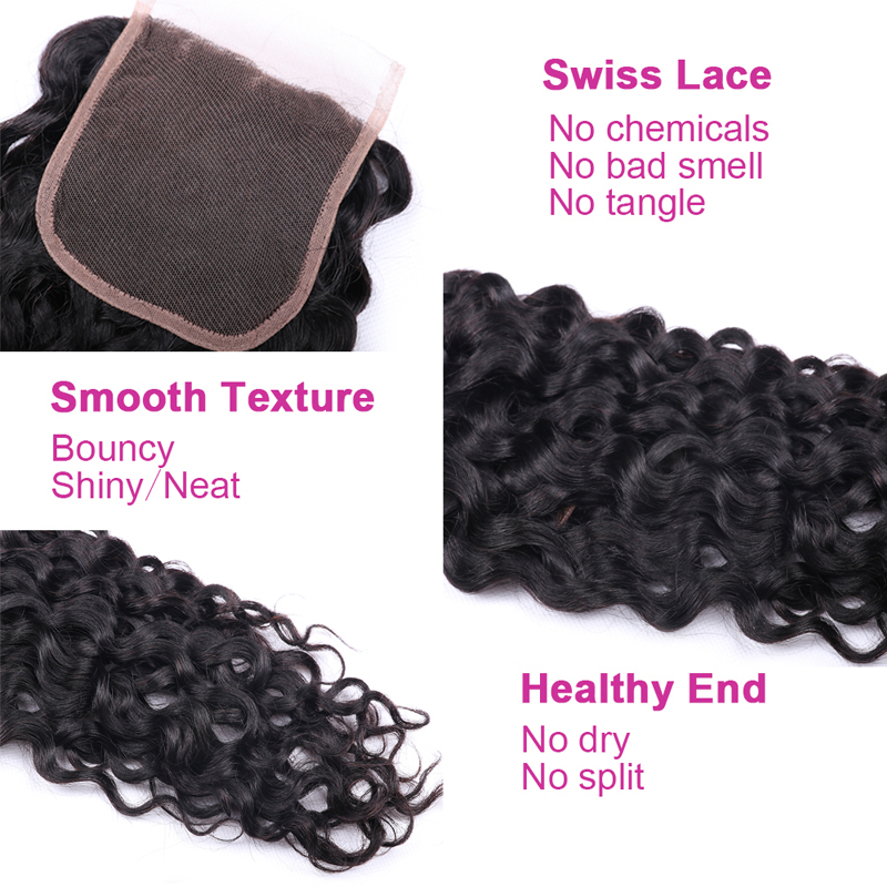 Brazilian Water Wave Bundles 100% Unprocessed Virgin 3 Bundles Human Hair Bundles Wholesale Human Hair Extension Vendors