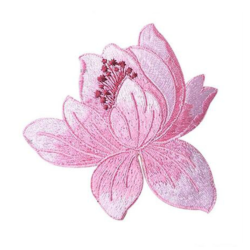 Lotus Clothing Embroidery Patch