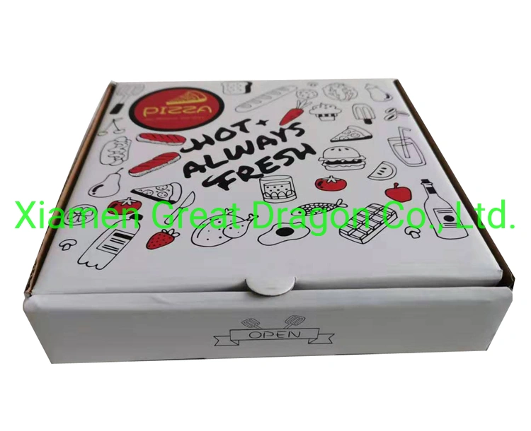 Take out Pizza Delivery Box with Custom Design Hot Sale (PZ2009222005)