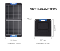 Portable Etfe av hög kvalitet 120W fällbar solpanel