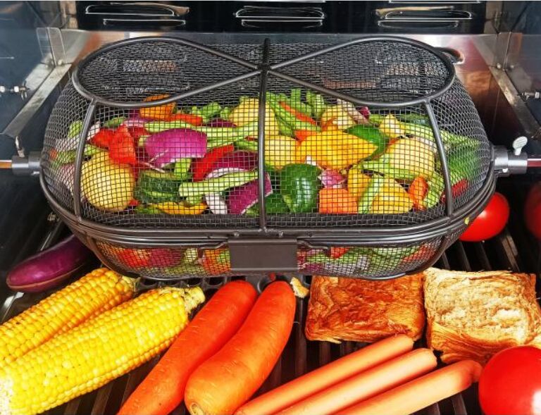 Rotisserie Basket Oven Baking Cage for Nuts