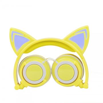 Casques filaires Oreille de chat Casque de jeu Cadeaux pour enfants