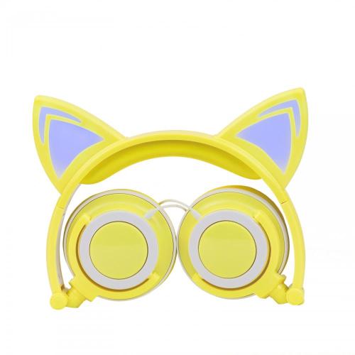 Cuffie cablate Cuffie da gioco con orecchie di gatto Regali per bambini
