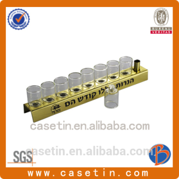 menorah candle tin cans decorated	canning machine