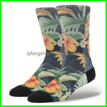 Custom elite polyester sublimation all over print sock