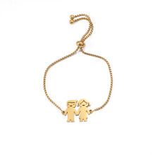 Gold Couple Fine Chain & Link Bracelets