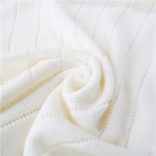Luxury Machine Washable Super Soft Merino Wool Rib Knit Baby Blanket