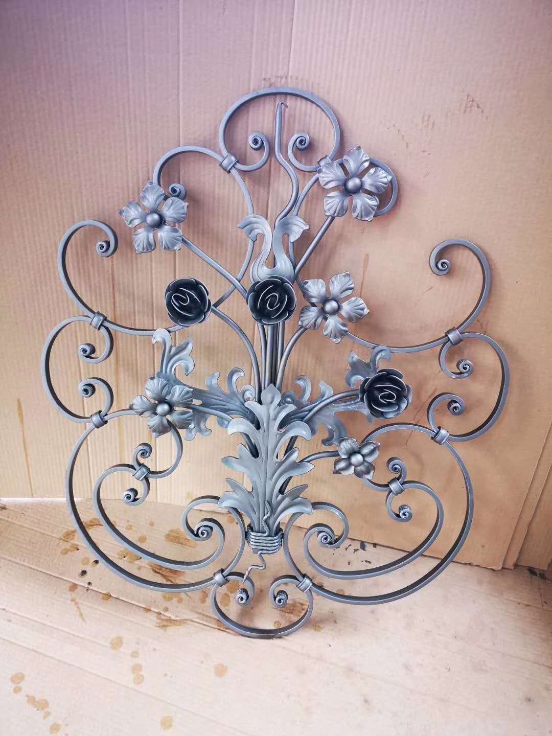 Forged Panels Decoration Component for Wrought iron Gates Forged parts for Wrought iron Railings