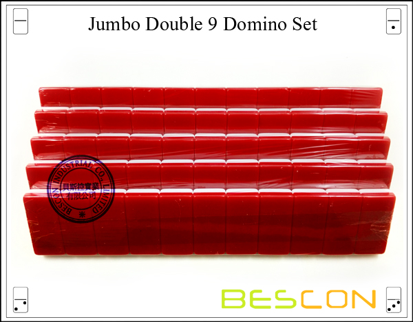 Jumbo Double 9 Domino Set-6
